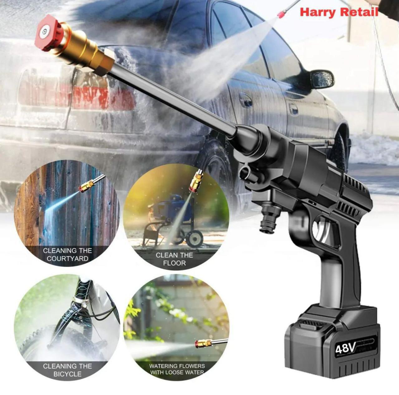 Rechargeable Pressure Washer Gun – Portable High Power Cleaner PowerJet Pro™ – Cordless Pressure Washer Gun TurboClean™ Wireless Pressure Washer – Clean Anywhere