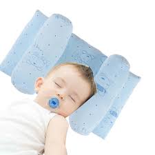 CozyBabyNest.Newborn Baby Head Shaping Pillow – Cute Bear Design | Anti-Roll, Breathable & Soft Support Cushion for Infant Safety Sleep.By Baby & Gadgets Hub.